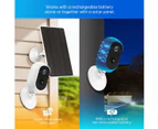 WiFi Camera CCTV Home Security Wireless Outdoor Surveillance System with Solar Powered Batteries x4