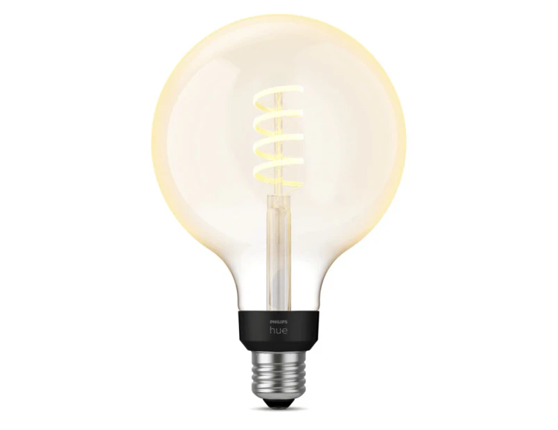 Philips Hue 19cm/7W Smart Light LED Bulb G125 E27 Globe 550lm w/ Bluetooth White