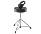 Alesis Electronic Drum Essentials Round Throne/Stool Chair & Over-Ear Headphones