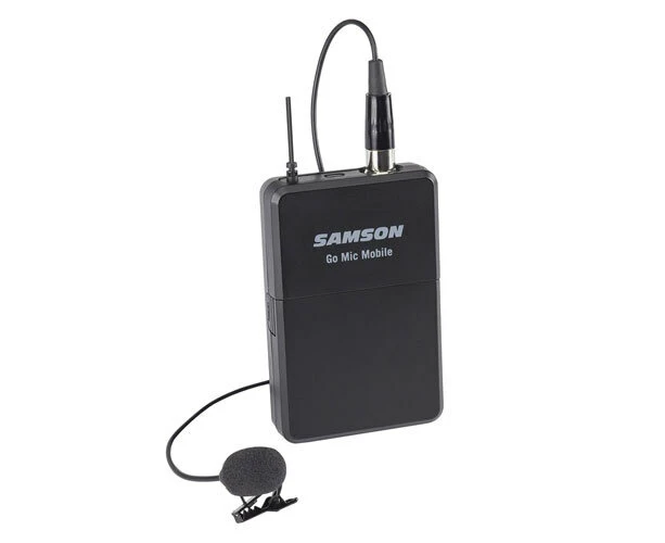 Samson GOMOBILE Transmitter/Receiver for Lapel Mic/Lavalier Microphone Black