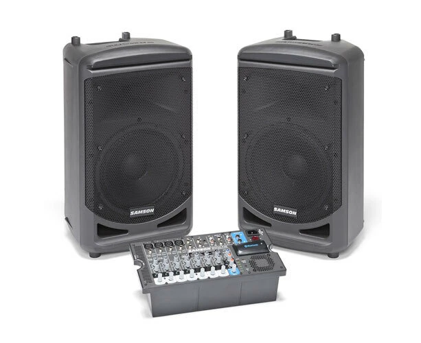 Samson Expedition XP1000 Portable PA 1000W Wireless Bluetooth 10Ch Mixer/Speaker