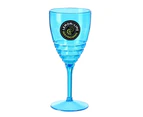 6x Lemon & Lime 400ml Wave Deco Wine Goblet/Cocktail Drinking Picnic Cup Assort