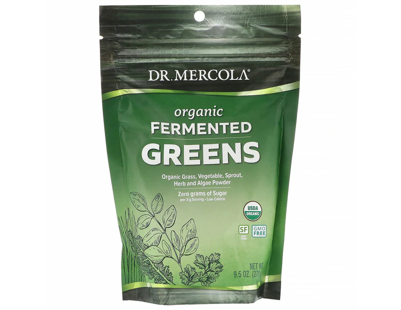 Dr. Mercola, Organic Fermented Greens, 9.5 oz (270 g)