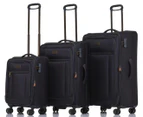 Jeep South Dakota 4 3-Piece Softside Luggage/Suitcase Set - Dark Grey