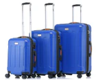 Jeep Miami 3 3-Piece Hardside Luggage/Suitcase Set - Blue