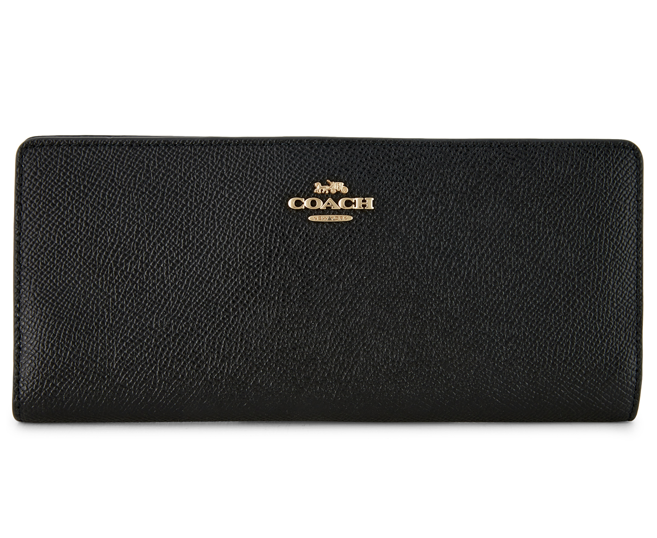 Coach Slim Leather Bifold Wallet - Black | Catch.co.nz