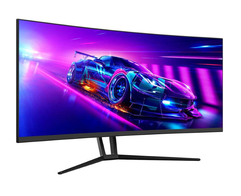 QSM 35" Curved UWQHD 21:9 Ultrawide 120Hz 6ms Gaming and Office Monitor (3440 × 1440)