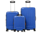 Jeep Plateau 3 3-Piece Hardside Luggage/Suitcase Set - Lapis Blue