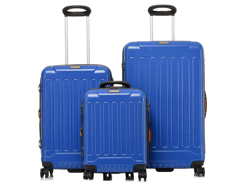Jeep Plateau 3 3-Piece Hardside Luggage/Suitcase Set - Lapis Blue