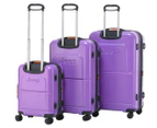 Jeep Dune 3 3-Piece Hardside Luggage/Suitcase Set - Bellflower