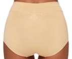 Ambra Women's Smooth Lines Full Briefs 2-Pack - Beige 2