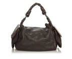 Bottega Veneta Preloved Intrecciato Leather Shoulder Bag Women Brown - Designer - Pre-Loved