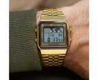 Casio Retro Gold Steel Digital Dial Unisex Watch - A500WGA-9DF