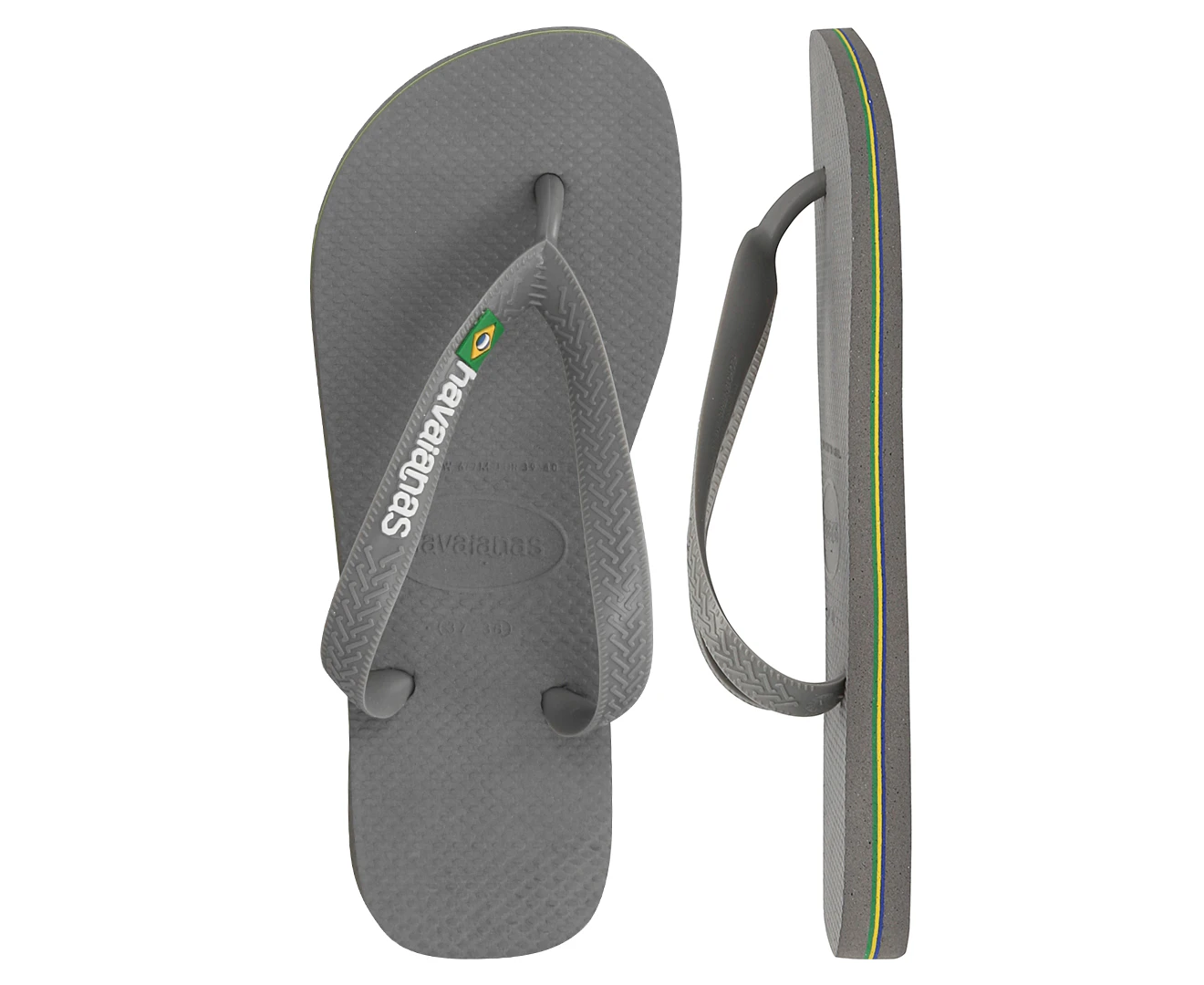 Havaianas Unisex Brasil Thongs - Steel Grey