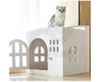 Floofi Wooden MDF Pet Kitten Cat House Indoor Condo (S/M/L)