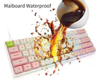 Geek SK61 Gateron 61 keys 60% RGB Backlight Custom Mechanical Gaming Keyboard Skyloong - Pink