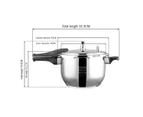 10L Commercial Grade Stainless Steel Pressure Cooker With Seal