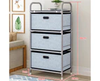 4 Tier Clothes Toy Tower Storage Rack Box Cabinet Organiser Shelf Fabric Drawer
