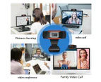 720P/1080P Full HD USB Webcam Web Camera with Microphone for PC Laptop Desktop - 1080P