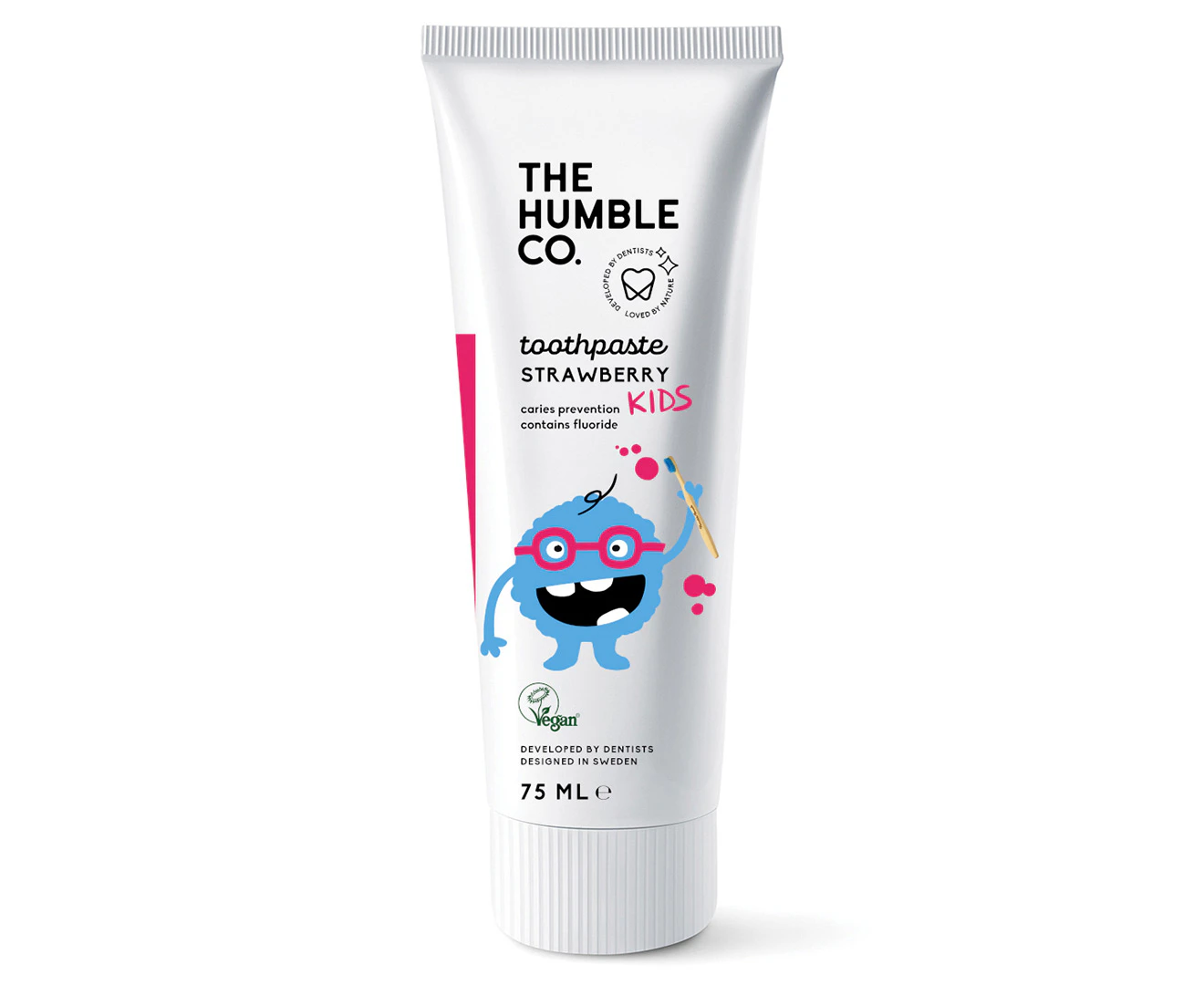 The Humble Co. Kids Natural Toothpaste Strawberry 75mL