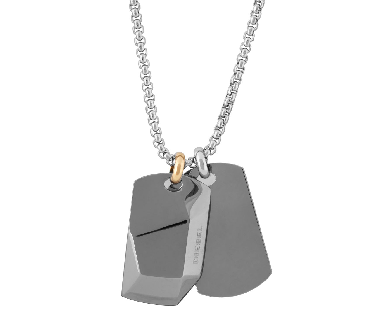 Diesel dog tag outlet necklace