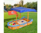 Pirate Ship Boat Shaped Canopy Sand Pit