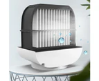 Mini Multifunctional Humidification Aromatherapy Fan Portable Office Home Desktop Air Conditioner Fan (Cherry Blossom Powder)
