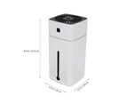Large Capacity 1000ml Air Humidifier and Essential Oil Diffuser with LED - Black