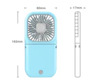 Foldable USB Rechargeable 3 Speed Handheld Fan - White