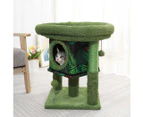 Jungle Style Cat Scratching Post Short Tree House