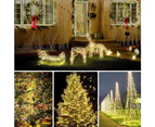 200LED Solar Powered String Fairy Light for Outdoor Decoration - Pink