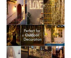 200LED Solar Powered String Fairy Light for Outdoor Decoration - White