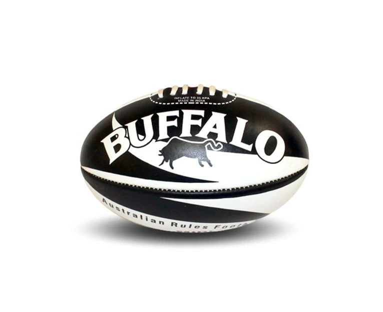 Buffalo Sports Soft Touch Team Colour Supporter Footballs - Midi Size - Black/White