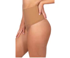 High Waist Shaping G String - 2 Pack - Chocolate and Black