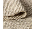 Chunky Bleached Jute Rug - Tucked Ends - 304x240cm