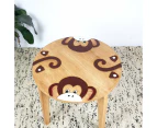 Children's Table Wooden Monkey Theme-Hand made using quality wood (table only included)