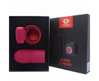 OTOUCH Remote Control Penis Sleeve Extender Vibrating Cock Ring Extension Finger G Spot Vibrator - Red