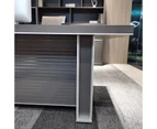 MATEES Executive Desk Reversible  2.4M - Grey/ Brown