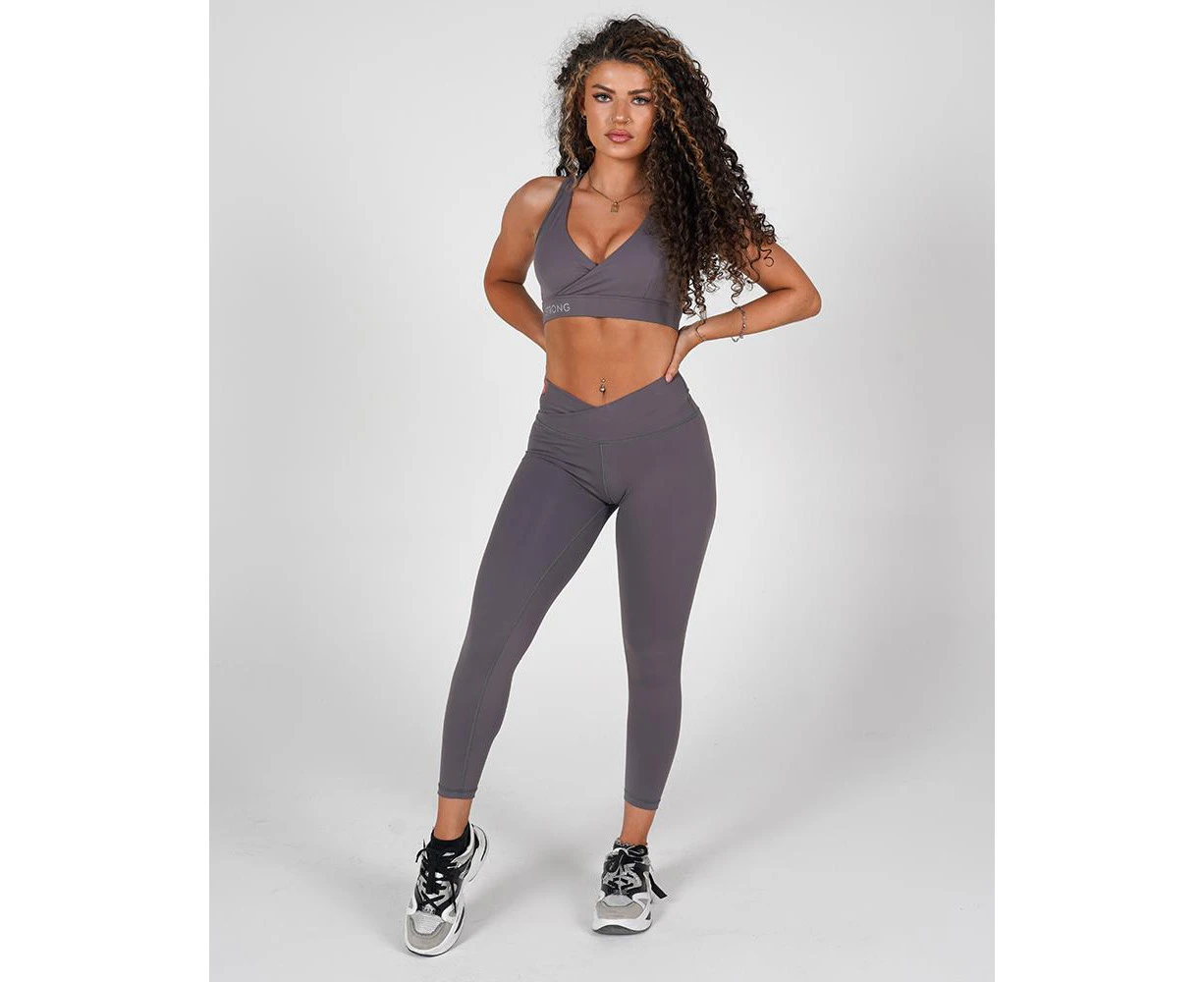 Leggings - Define Mauve Grey by Strong Liftwear