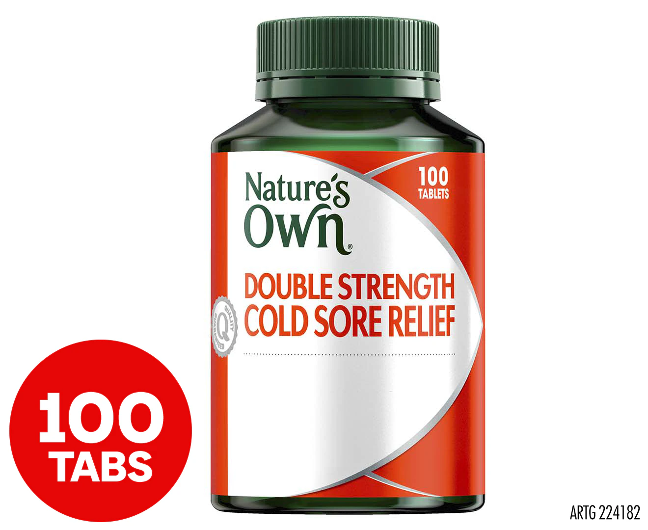 Nature's Own Double Strength Cold Sore Relief Lysine 1000mg 100 Tabs