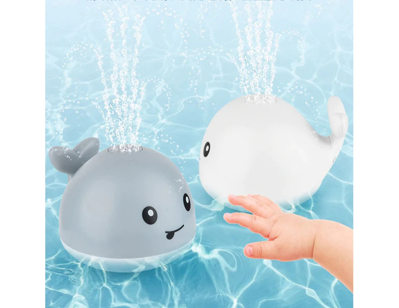 Whale Water Sprinkler Bath Toy - White