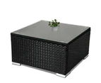 Dreamo 8PCS Outdoor Furniture Modular Lounge Sofa Lizard - Black