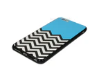 Blue Black White Chevron Hard Back Case for iPhone 6 6S Plus Cover