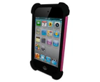 Tough Impact Heavy Duty Case for Apple iPod Touch 4 4th Gen - Dark Pink