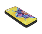 Yellow Half Mandala Printed Hard Back Case for Apple iPhone 5 5S SE 1st Gen