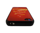 Decorative Red Gold Christmas Tree Hard Plastic iPhone 4 4S Case