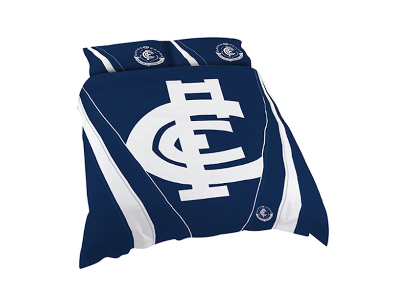 Carlton Blues AFL Logo Design Quilt Doona Cover - King Size