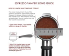 53mm Coffee Distributor & Tamper,Dual Head Coffee Leveler Fits for 54mm Breville Portafilter, Adjustable Depth- Professional Espresso Hand Tampers