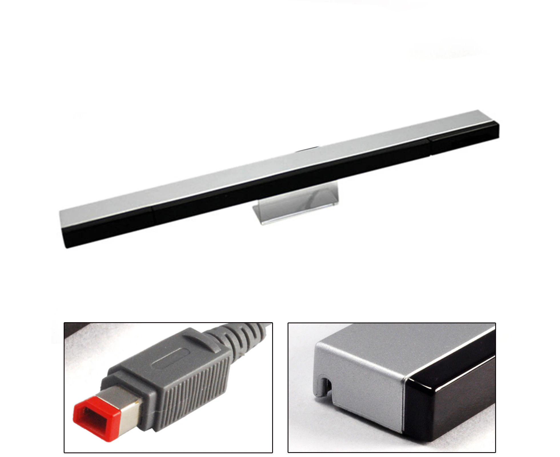 New Wired Infrared Motion Sensor Bar with Stand for Nintendo Wii / Wii U Console