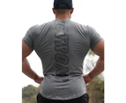 Gym Tee - Accentuate Grey Tee by Strong Liftwear